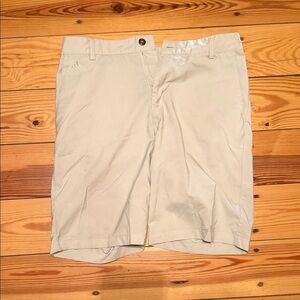 Adidas Men's Khaki Flat Front Shorts